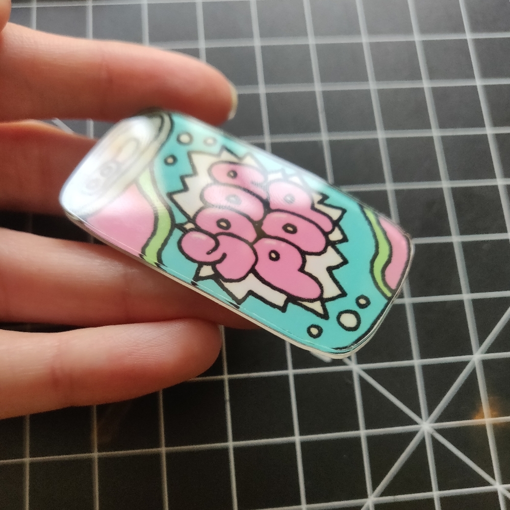 ✨3/$15 SODA POP Colorful Cotton Candy Pin Acrylic - Picture 2 of 5